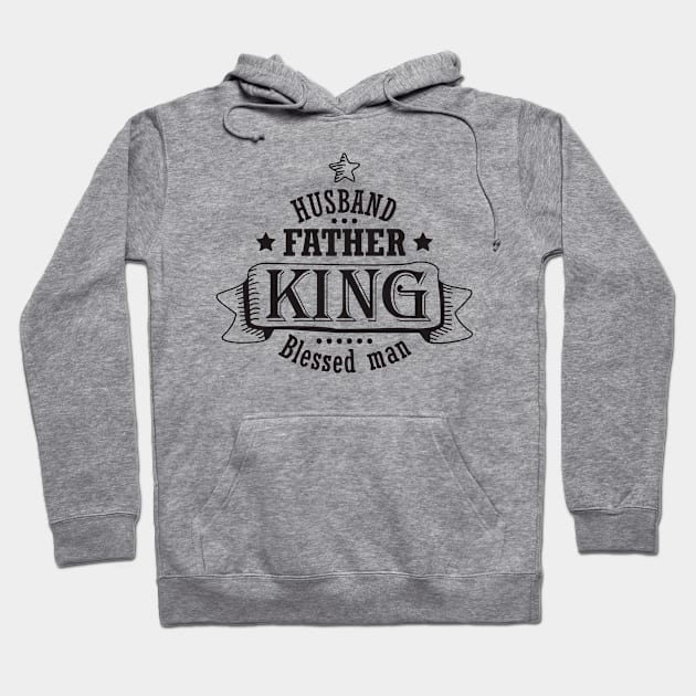 Husband Father King Blessed Man Hoodie by lombokwetan